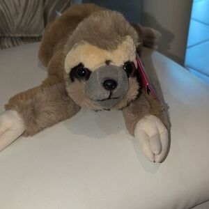 FAO Schwarz Brown Plush Sloth - From Their Adopt A Pet Collection